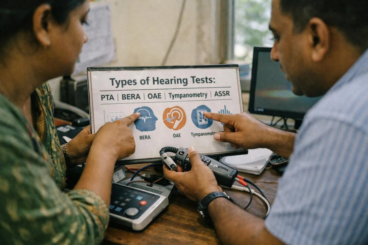 Types of Hearing Tests: PTA, BERA, OAE, Tympanometry and ASSR