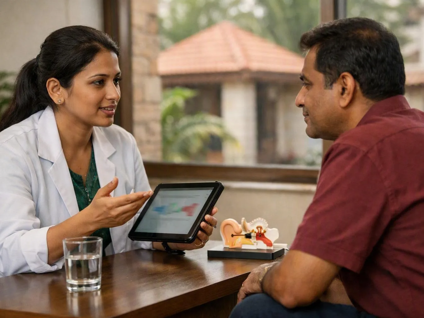 Audiologist conducting paediatric hearing assessment in Bhubaneswar, Odisha